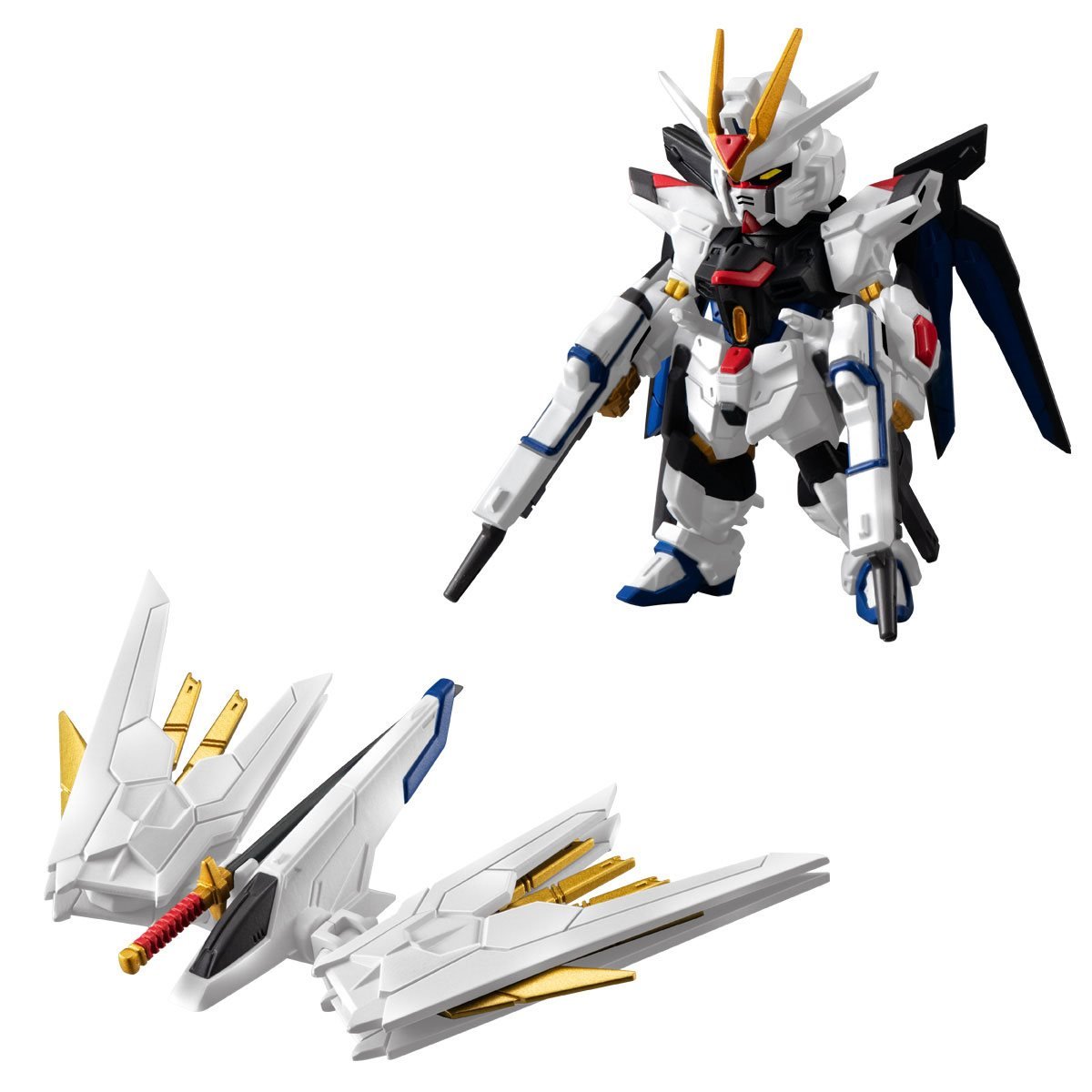 Mobile Suit Gundam Seed - Gundam Figure Bandai Shokugan Converge Revive Mighty Strike Freedom Mini