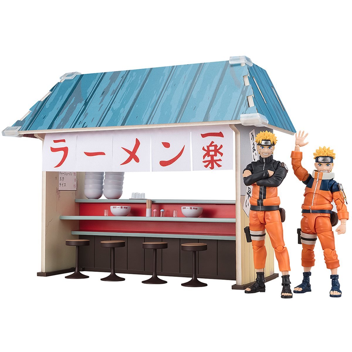 Naruto - Ichiraku Ramen Figure Bandai Tamashii Nations S.H.Figuarts Set