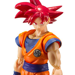 Dragon Ball Super - Goku Action Figure Bandai Tamashii Nations (Saiyan God of Virtue) S.H.Figuarts