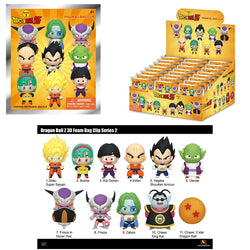 Dragon Ball Z - Goku, Bulma, Gohan, Krillin, Vegeta, Frieza Figure Monogram (2 3D Bag Clip Display Case 24)