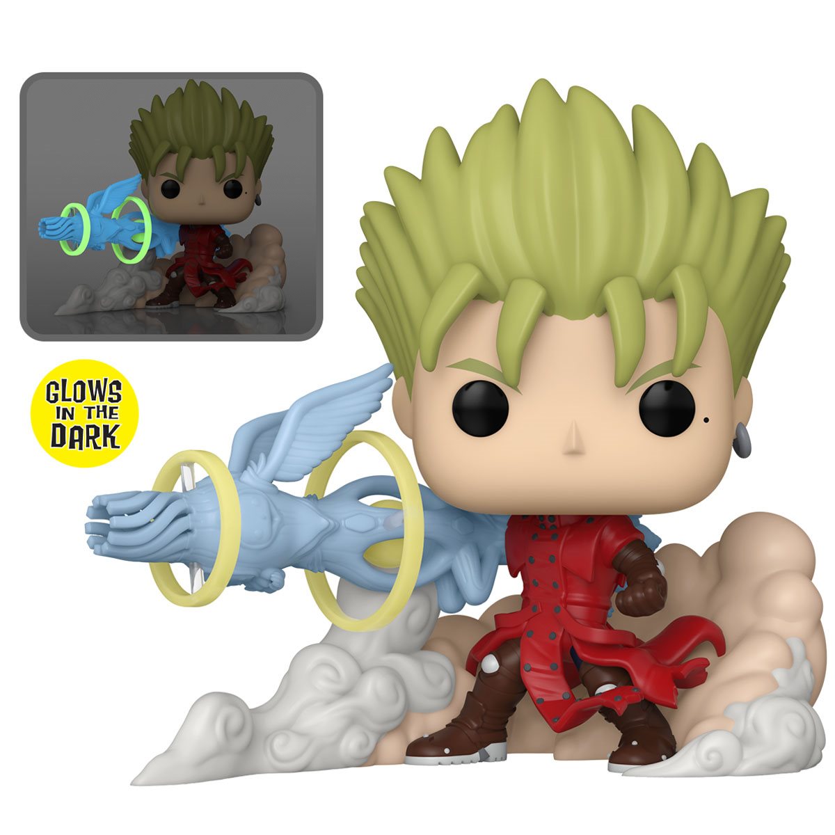 Trigun - Vash with Angel Vinyl Figure (Arm Glow-in-the-Dark Deluxe) Funko Pop! #1560