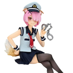 Re:Zero - Starting Life in Another World - Ram Figure Furyu (Police Officer Cap with Dog Ears) Noodle Stopper