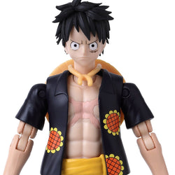 One Piece - Monkey D. Luffy Action Figure Bandai Namco (Dressrosa Ver.) Anime Heroes