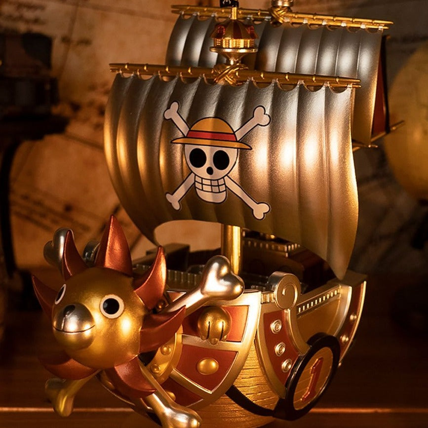 One Piece - Mega World Collectable Thousand Sunny Ship Gold Color Special Figure
