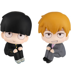 Mob Psycho 100 - Shigeo Kageyama and Arataka Reigen Figure MegaHouse (Set of 2 with Gift) Lookup Series